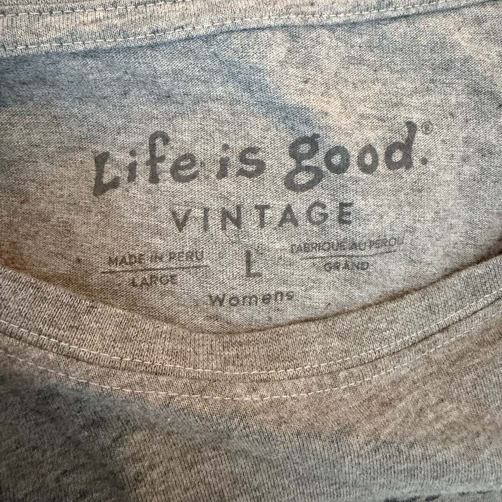 Life is Good Happy Dance Crusher Tee Shirt- Women’s Size Large - Picture 7 of 7